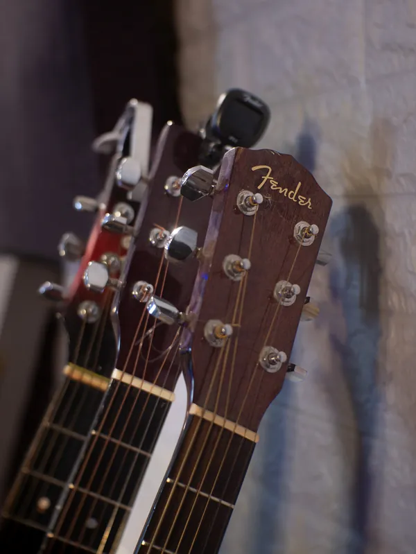 Paletta di una chitarra acustica Fender